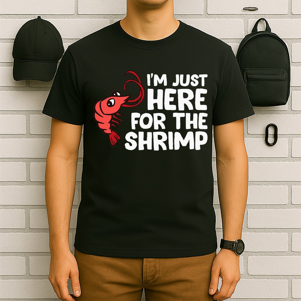 Im Just Here For The Shrimp Seafood Shrimp T-Shirt