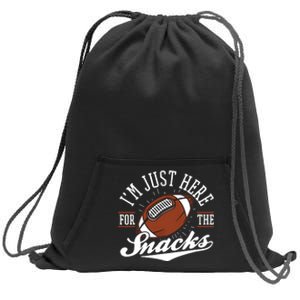 IM Just Here For The Snacks Funny Fantasy Football League Sweatshirt Cinch Pack Bag