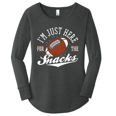 IM Just Here For The Snacks Funny Fantasy Football League Women's Perfect Tri Tunic Long Sleeve Shirt