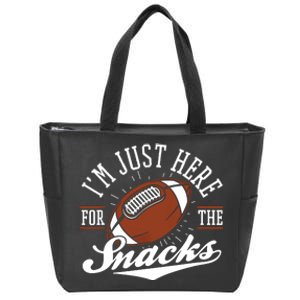 IM Just Here For The Snacks Funny Fantasy Football League Zip Tote Bag