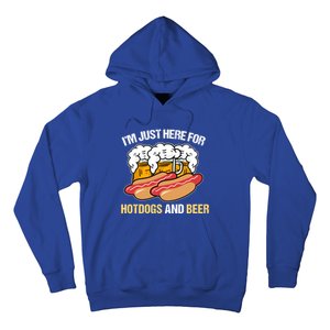 Im Just Here For Hot Dogs And Beer Gift Hoodie