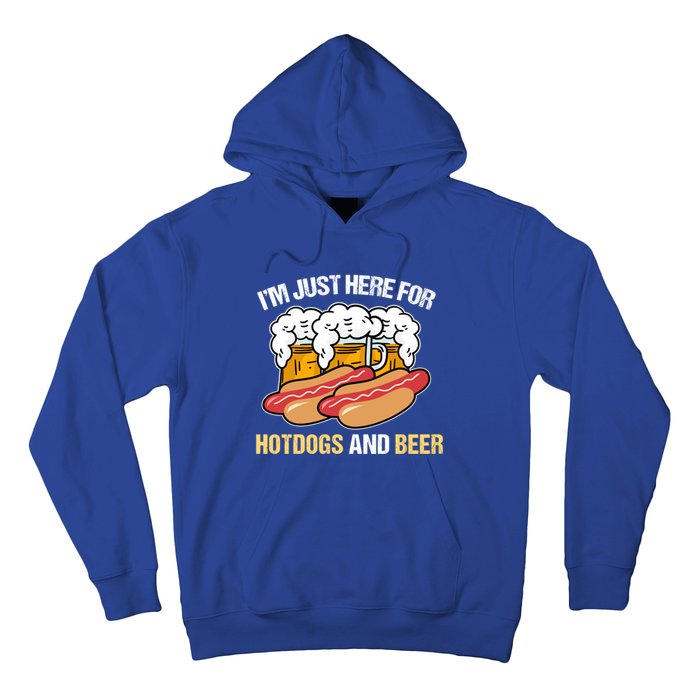 Im Just Here For Hot Dogs And Beer Gift Hoodie