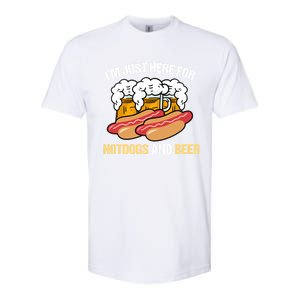 Im Just Here For Hot Dogs And Beer Gift Softstyle CVC T-Shirt