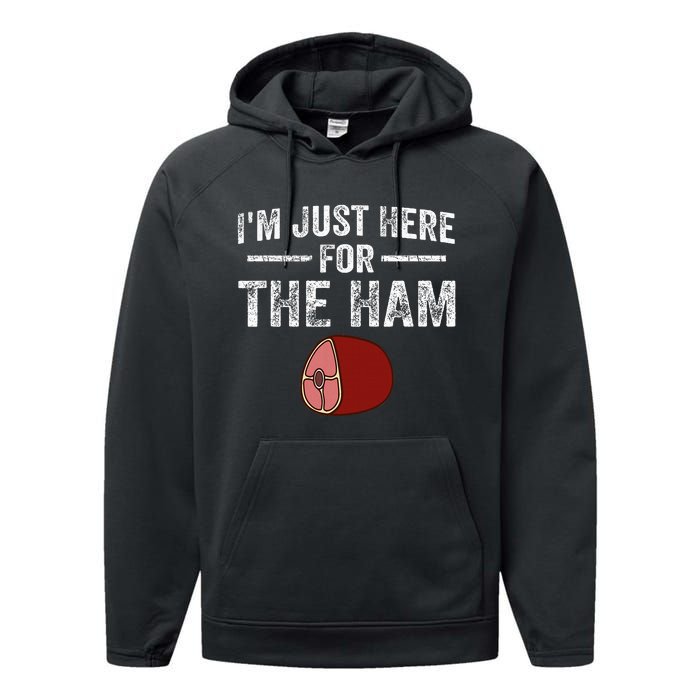 IM Just Here For The Ham Performance Fleece Hoodie