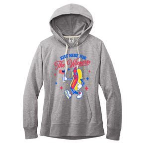 IM Just Here For The Wieners 4th Of July Hot Dog Women's Fleece Hoodie