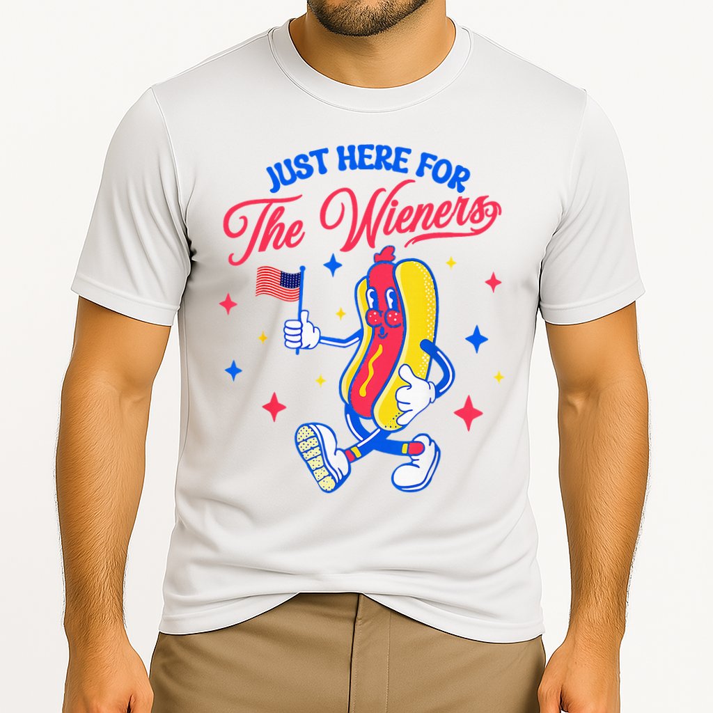 IM Just Here For The Wieners 4th Of July Hot Dog Performance Shirt