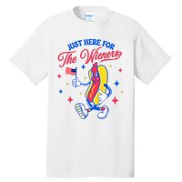 IM Just Here For The Wieners 4th Of July Hot Dog Tall T-Shirt