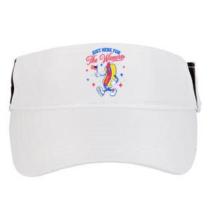 IM Just Here For The Wieners 4th Of July Hot Dog Adult Drive Performance Visor