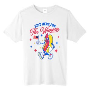 IM Just Here For The Wieners 4th Of July Hot Dog Tall Fusion ChromaSoft Performance T-Shirt