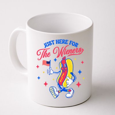 IM Just Here For The Wieners 4th Of July Hot Dog Mug