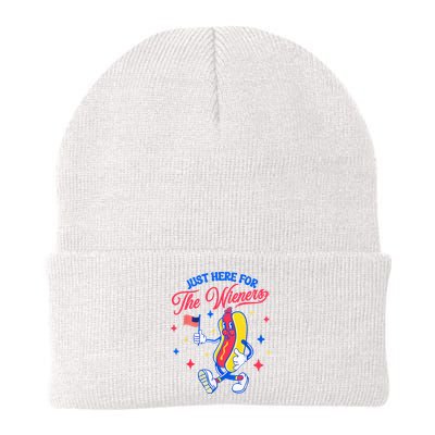 IM Just Here For The Wieners 4th Of July Hot Dog Beanie