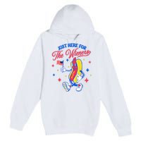 IM Just Here For The Wieners 4th Of July Hot Dog Premium Pullover Hoodie