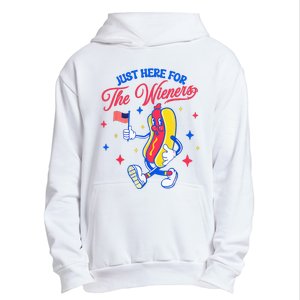 IM Just Here For The Wieners 4th Of July Hot Dog Urban Pullover Hoodie