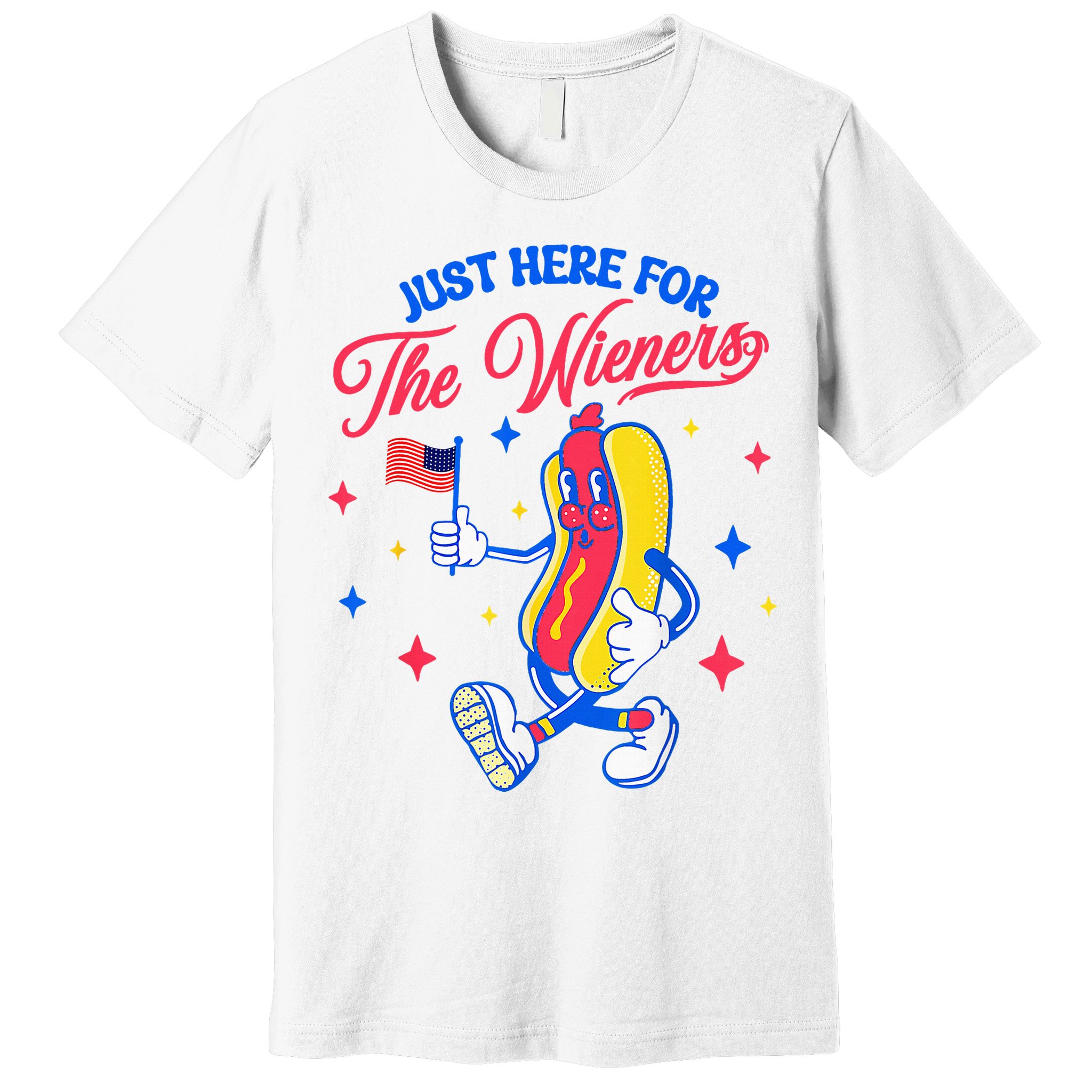 IM Just Here For The Wieners 4th Of July Hot Dog Premium T-Shirt