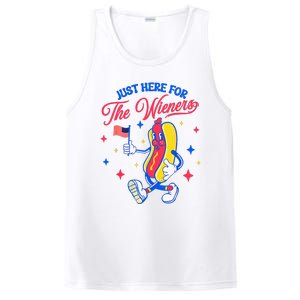 IM Just Here For The Wieners 4th Of July Hot Dog PosiCharge Competitor Tank