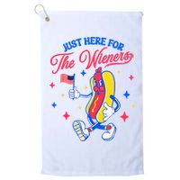 IM Just Here For The Wieners 4th Of July Hot Dog Golf Towel