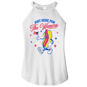 IM Just Here For The Wieners 4th Of July Hot Dog Women's Perfect Tri Rocker Tank