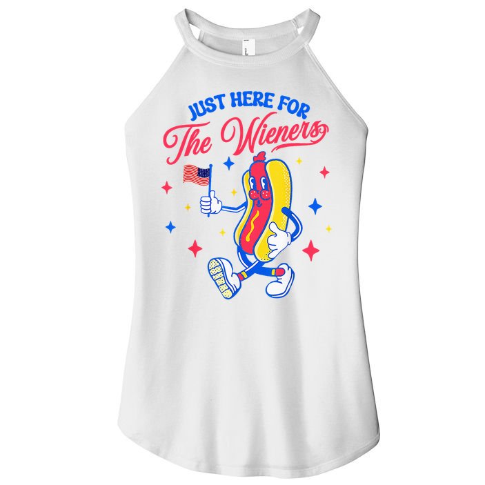 IM Just Here For The Wieners 4th Of July Hot Dog Women's Perfect Tri Rocker Tank