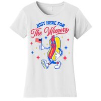 IM Just Here For The Wieners 4th Of July Hot Dog Women's T-Shirt