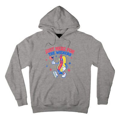 IM Just Here For The Wieners 4th Of July Hot Dog Tall Hoodie