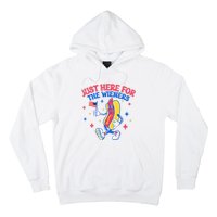 IM Just Here For The Wieners 4th Of July Hot Dog Hoodie