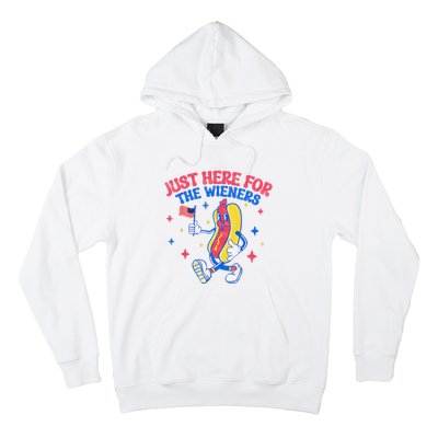 IM Just Here For The Wieners 4th Of July Hot Dog Hoodie