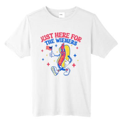 IM Just Here For The Wieners 4th Of July Hot Dog Tall Fusion ChromaSoft Performance T-Shirt