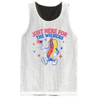 IM Just Here For The Wieners 4th Of July Hot Dog Mesh Reversible Basketball Jersey Tank