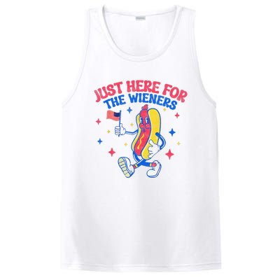 IM Just Here For The Wieners 4th Of July Hot Dog PosiCharge Competitor Tank