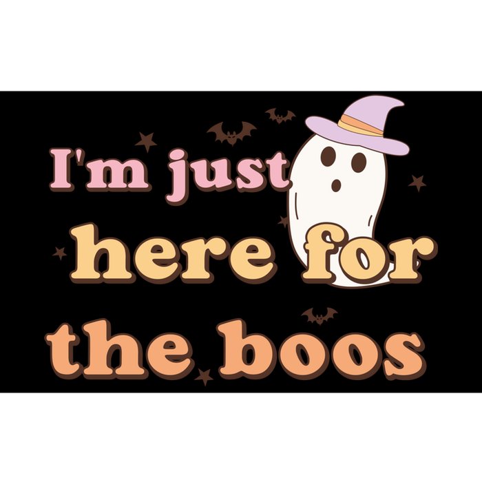 Im Just Here For The Boos Funny Gift Halloween Ghost Bumper Sticker