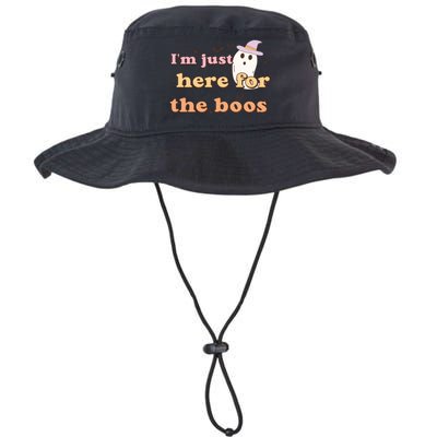 Im Just Here For The Boos Funny Gift Halloween Ghost Legacy Cool Fit Booney Bucket Hat