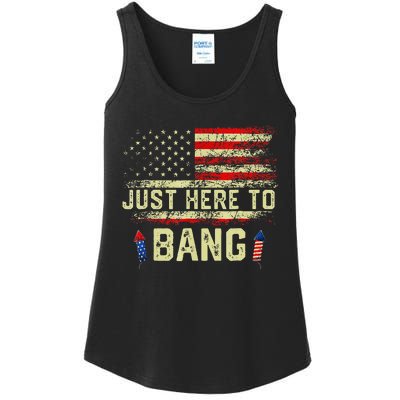 IM Just Here To Funny Bang 4th Of July Ladies Essential Tank