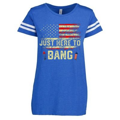 IM Just Here To Funny Bang 4th Of July Enza Ladies Jersey Football T-Shirt