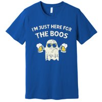 Im Just Here For The Boos Halloween Beer Lovers Drinking Premium T-Shirt