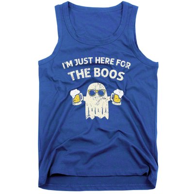 Im Just Here For The Boos Halloween Beer Lovers Drinking Tank Top