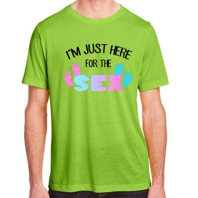 I'm Just Here For The Sex Gender Reveal Adult ChromaSoft Performance T-Shirt