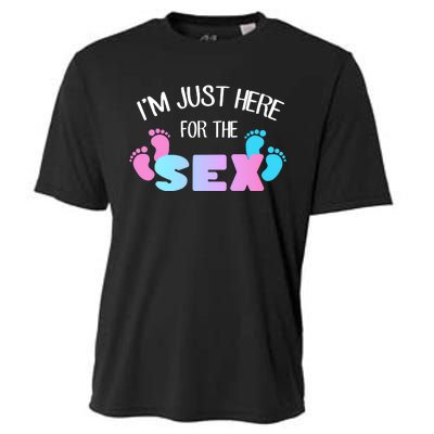 I'm Just Here For The Sex Gender Reveal Cooling Performance Crew T-Shirt