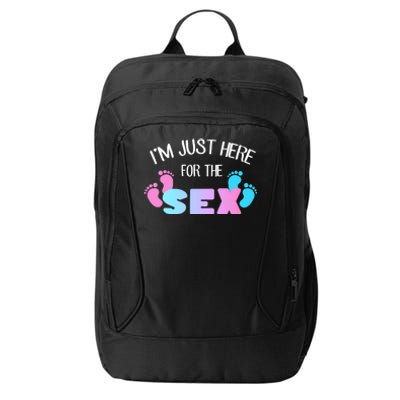 I'm Just Here For The Sex Gender Reveal City Backpack