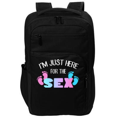 I'm Just Here For The Sex Gender Reveal Impact Tech Backpack