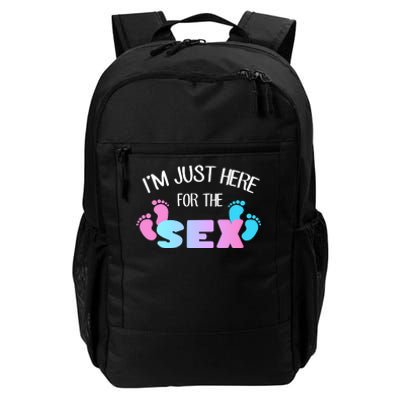 I'm Just Here For The Sex Gender Reveal Daily Commute Backpack