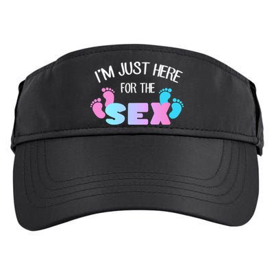 I'm Just Here For The Sex Gender Reveal Adult Drive Performance Visor