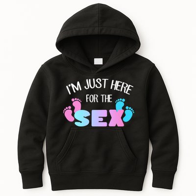 I'm Just Here For The Sex Gender Reveal Kids Hoodie