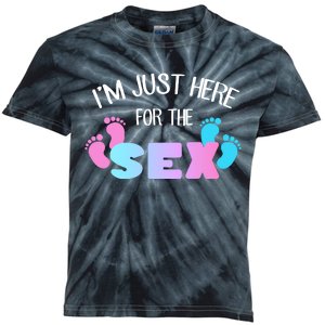 I'm Just Here For The Sex Gender Reveal Kids Tie-Dye T-Shirt