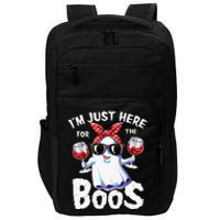 Im Just Here For The Boos Halloween Women Ghost Cute Funny Impact Tech Backpack