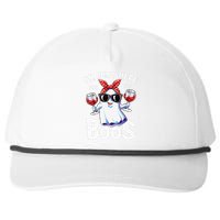 Im Just Here For The Boos Halloween Women Ghost Cute Funny Snapback Five-Panel Rope Hat