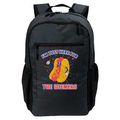 IM Just Here For The Wieners Hot Dog Patriotic 4th Of July Gift Daily Commute Backpack