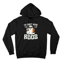 Im Just Here For The Boos Halloween Ghost Bourbon Whiskey Hoodie