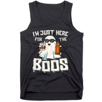 Im Just Here For The Boos Halloween Ghost Bourbon Whiskey Tank Top