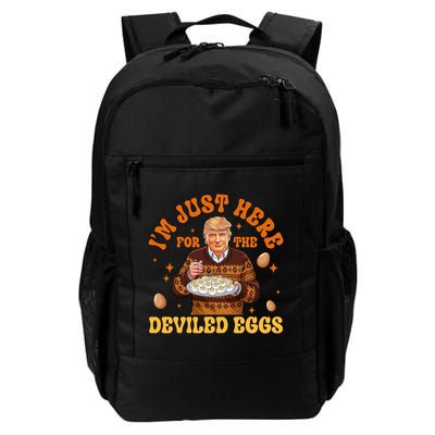IM Just Here For The Deviled Eggs Fun Trump 47th President Backpack