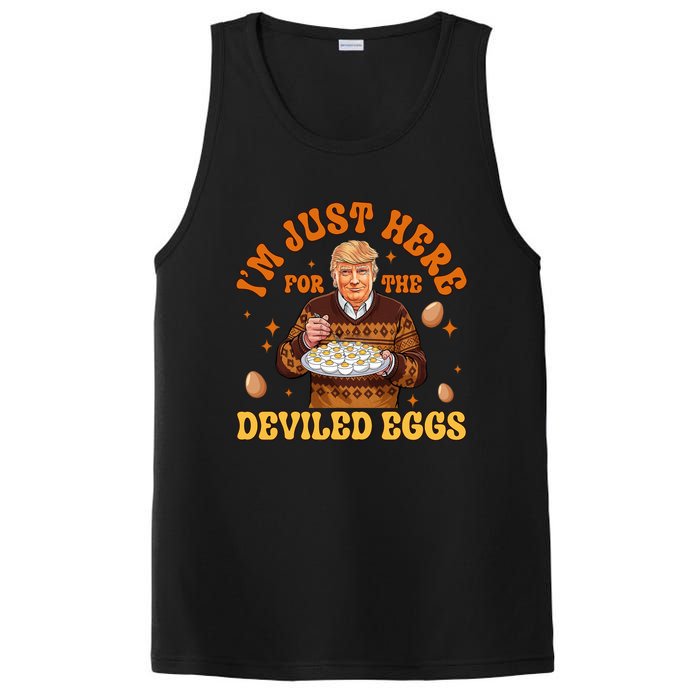 IM Just Here For The Deviled Eggs Fun Trump 47th President PosiCharge Competitor Tank